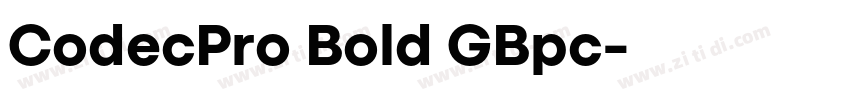 CodecPro Bold GBpc字体转换